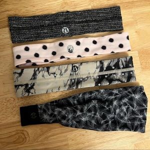 Set of 4 Lululemon Headbands